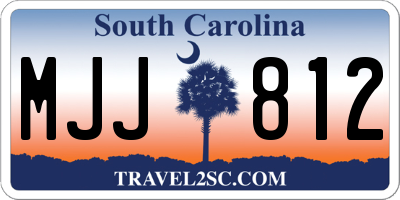 SC license plate MJJ812