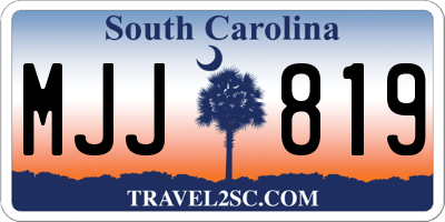 SC license plate MJJ819