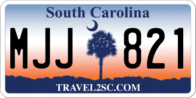 SC license plate MJJ821
