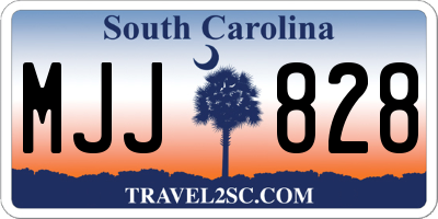 SC license plate MJJ828