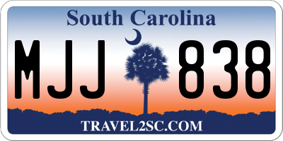 SC license plate MJJ838