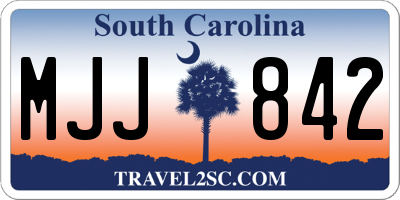 SC license plate MJJ842