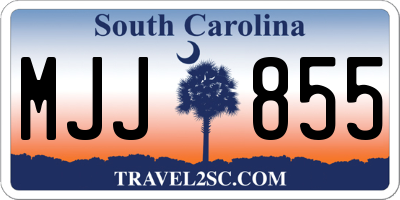 SC license plate MJJ855