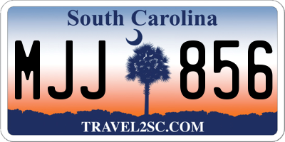 SC license plate MJJ856