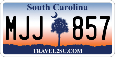 SC license plate MJJ857
