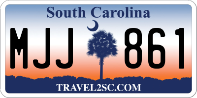SC license plate MJJ861