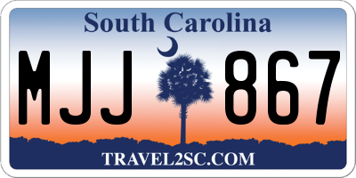SC license plate MJJ867