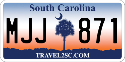SC license plate MJJ871