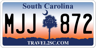 SC license plate MJJ872