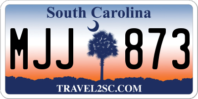 SC license plate MJJ873