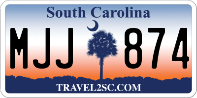 SC license plate MJJ874