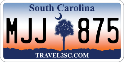 SC license plate MJJ875