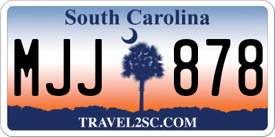 SC license plate MJJ878
