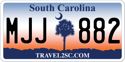 SC license plate MJJ882