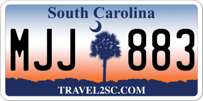 SC license plate MJJ883