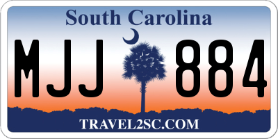 SC license plate MJJ884