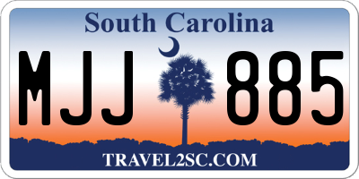 SC license plate MJJ885