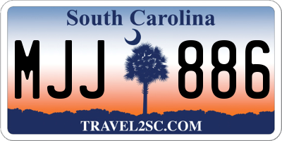 SC license plate MJJ886