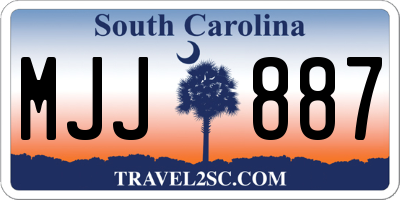 SC license plate MJJ887