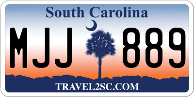 SC license plate MJJ889