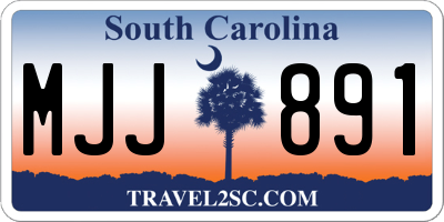 SC license plate MJJ891