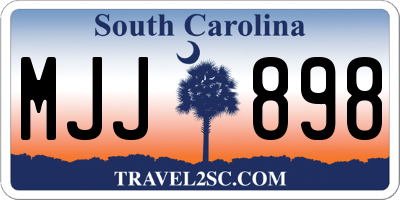 SC license plate MJJ898