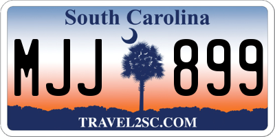 SC license plate MJJ899