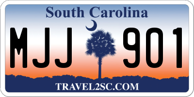 SC license plate MJJ901