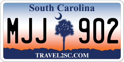 SC license plate MJJ902