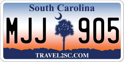 SC license plate MJJ905