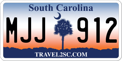 SC license plate MJJ912