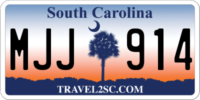 SC license plate MJJ914