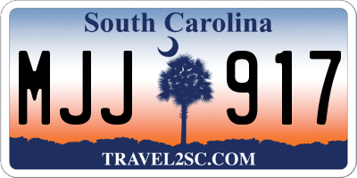 SC license plate MJJ917