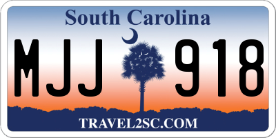 SC license plate MJJ918