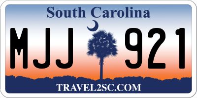 SC license plate MJJ921