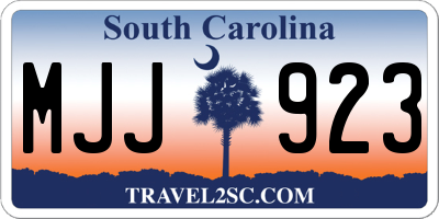 SC license plate MJJ923