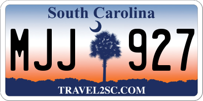 SC license plate MJJ927