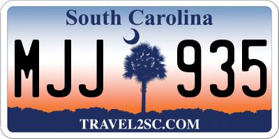 SC license plate MJJ935
