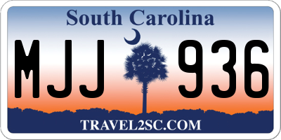 SC license plate MJJ936