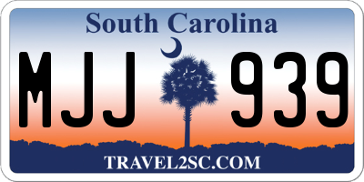 SC license plate MJJ939