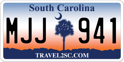 SC license plate MJJ941