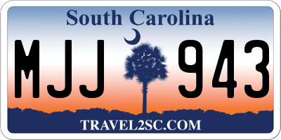 SC license plate MJJ943
