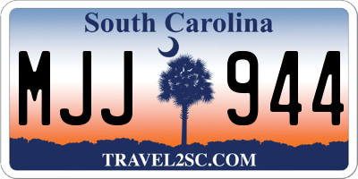 SC license plate MJJ944