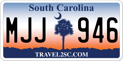 SC license plate MJJ946
