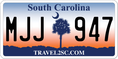 SC license plate MJJ947