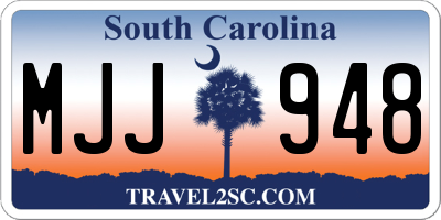 SC license plate MJJ948