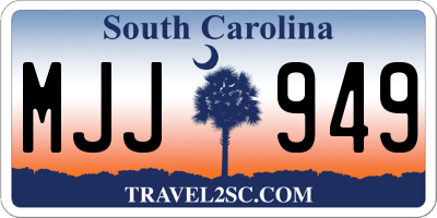 SC license plate MJJ949