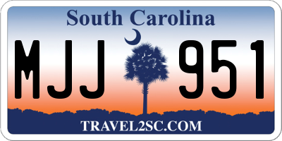 SC license plate MJJ951