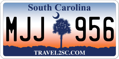 SC license plate MJJ956