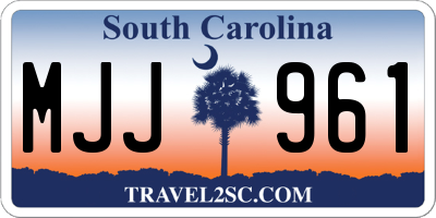 SC license plate MJJ961